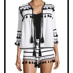 DODO BAR OR Yehuda Tassel Studded Top